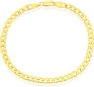 SIMONA 14K Gold Plated Cuban Link Anklet