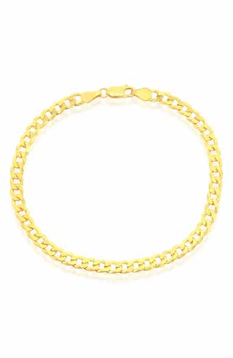 SIMONA 14K Gold Plated Cuban Link Anklet