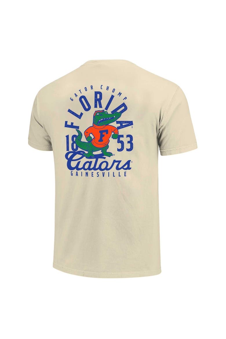 Men's Cream Florida Gators Comfort Colors Mascot Overlay T-Shirt, Alternate, color, Cream