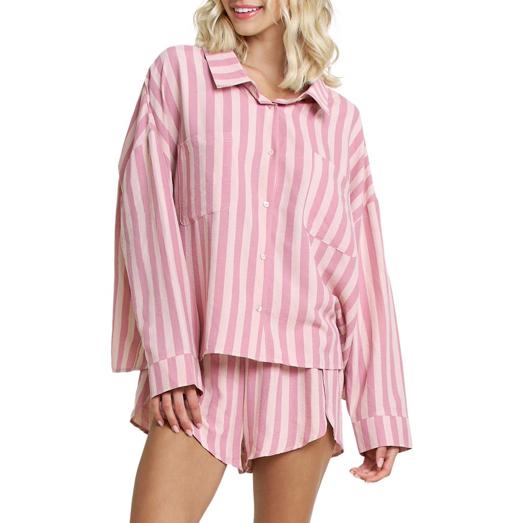 Honeydew Brunch Date Long Sleeve Shorts Pajamas
