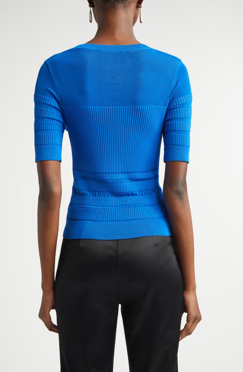 Ramy Brook Torin Short Sleeve Knit Top, Alternate, color, Ultramarine