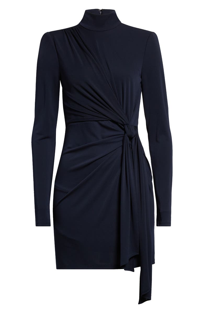 Cinq à Sept Joelene Knot Front Long Sleeve Knit Minidress, Alternate, color, 