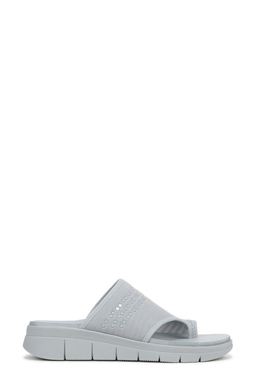 Ryka Women's Elegance Washable Toe Loop Slide Sandals In Pearl Blue