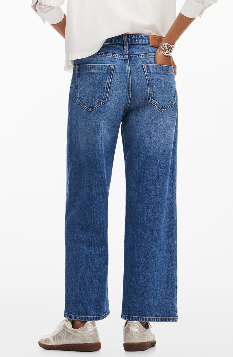 Desigual Beryl Wide Leg Jeans, Alternate, color, 