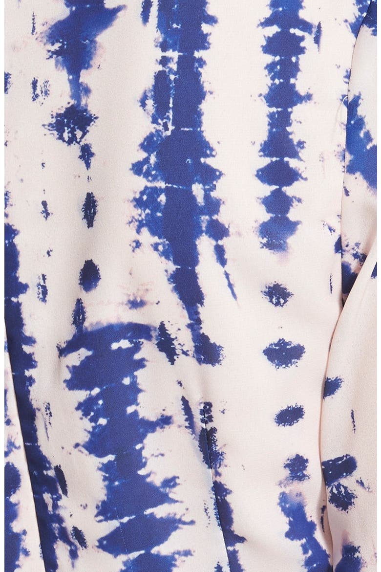 Tie Dye Chiffon Romper, Alternate, color, BLUE