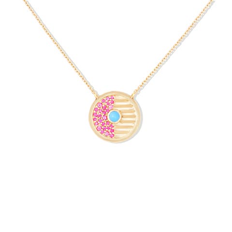 Found Small Disk Pendant Necklace
