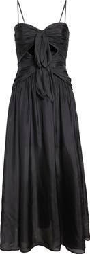 Zimmermann Aster Scarf Silk Midi Dress