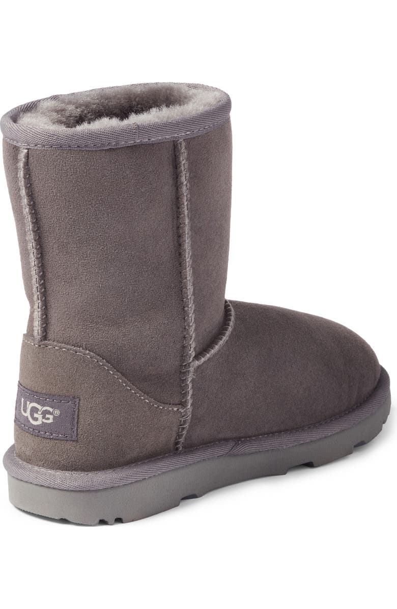UGG<sup>®</sup> Kids' Classic Short II Water Resistant Genuine Shearling Boot, Alternate, color, Grey