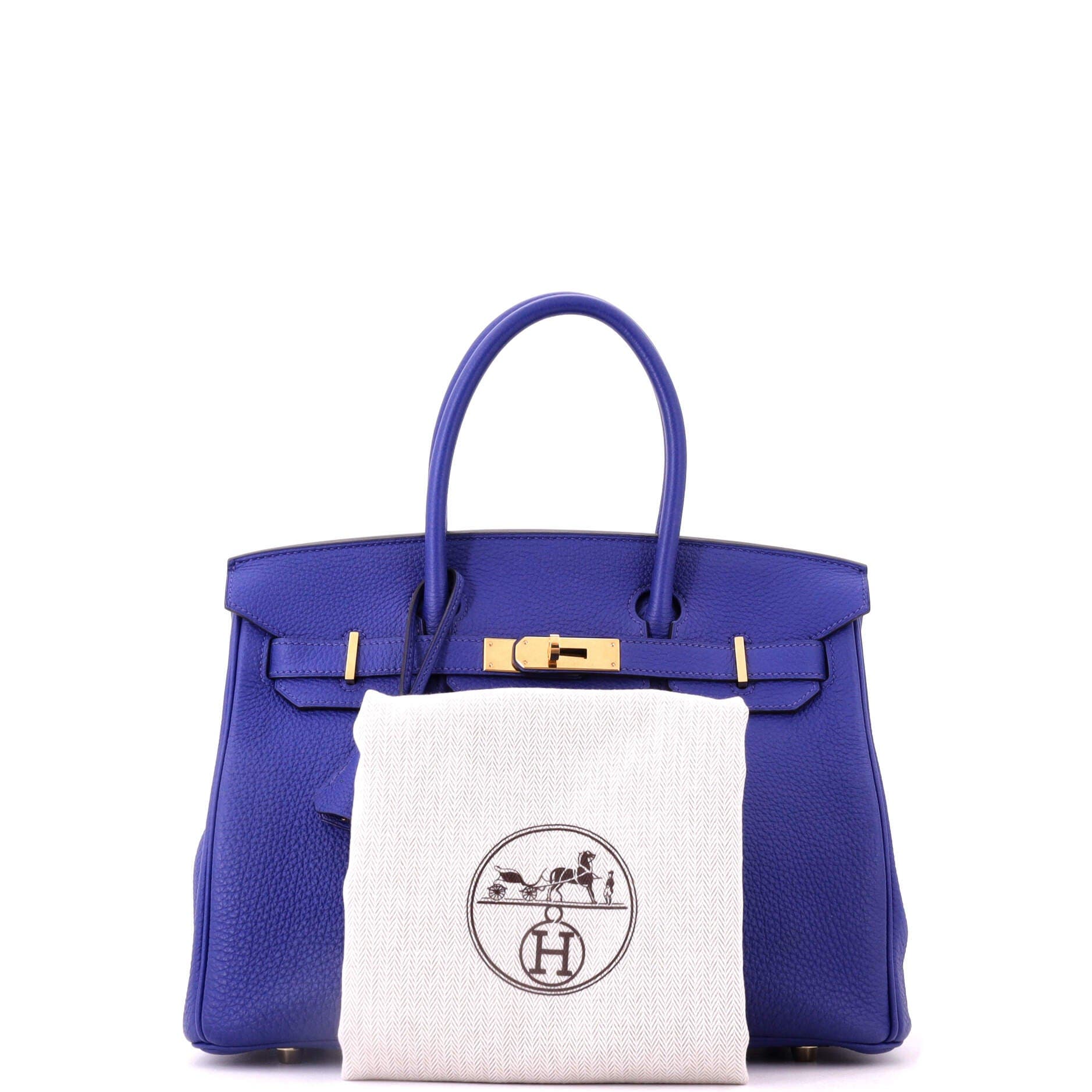 Birkin Handbag Blue Togo with Gold Hardware 30, Alternate, color, Blue