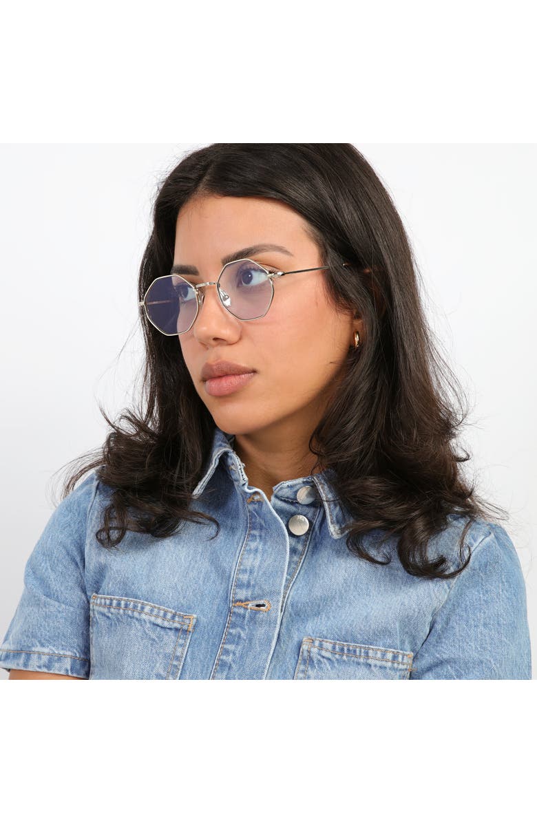 Illesteva Broome Sunglasses, Alternate, color, Gold / Olive