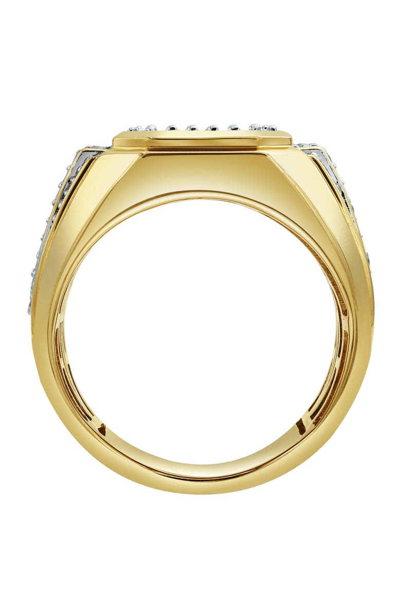LuvMyJewelry HexWall 14K Yellow Gold Diamond Men Statement Ring - 1.3ct., Alternate, color, 14K Yellow Gold