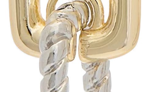 Juvell Two-tone Link Drop Earrings In Multi