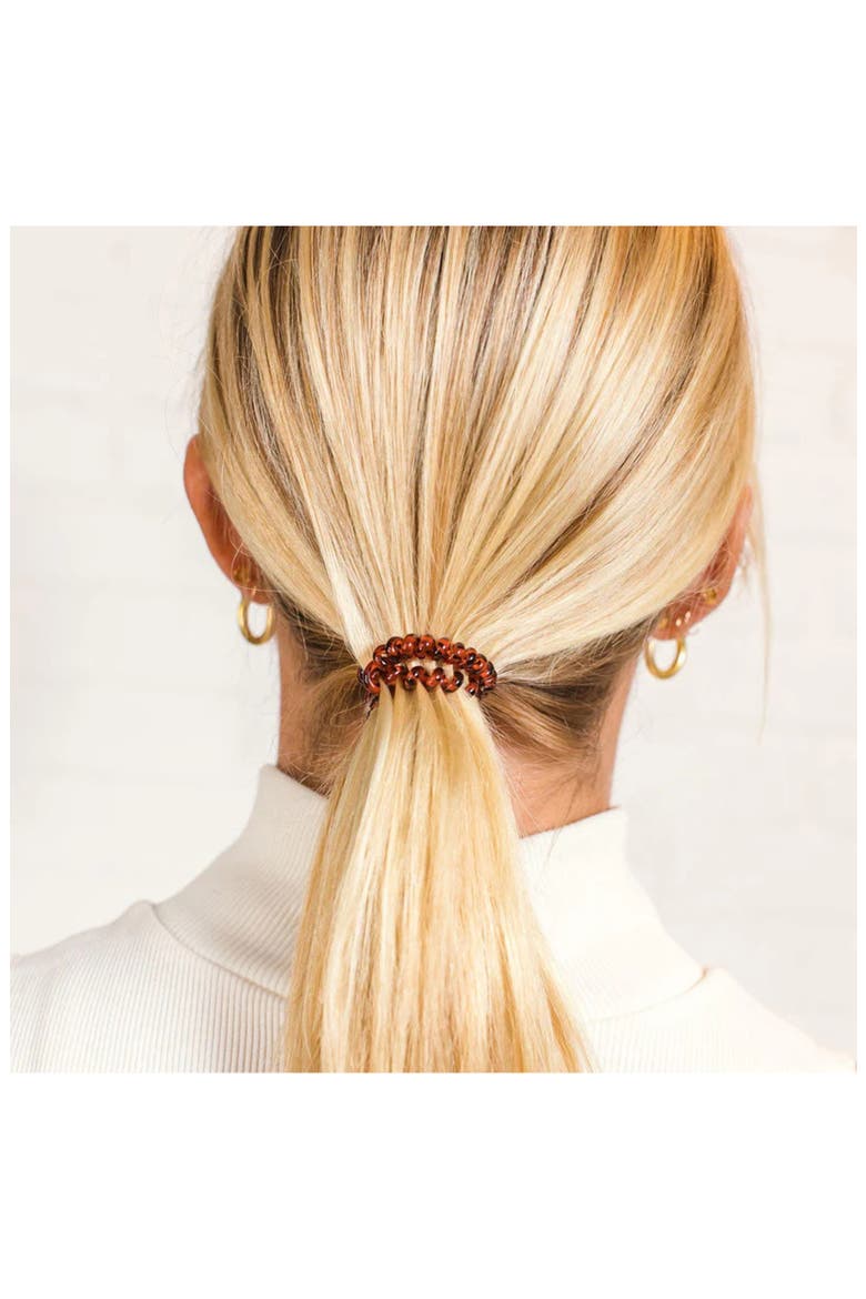 Coil Hair Ties, Alternate, color, TORTOISE