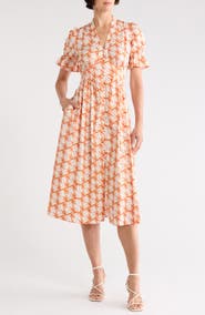 Diane von Furstenberg Erica Stretch Cotton Dress
