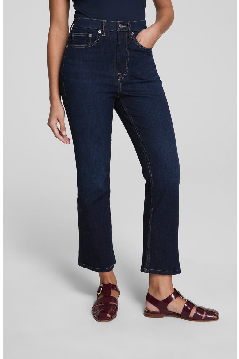 Kick Flare Jeans, Alternate, color, DARK INDIGO