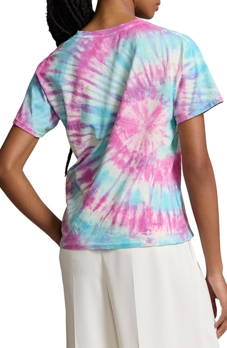 Polo Ralph Lauren Tie Dye Logo Graphic T-Shirt, Alternate, color, 