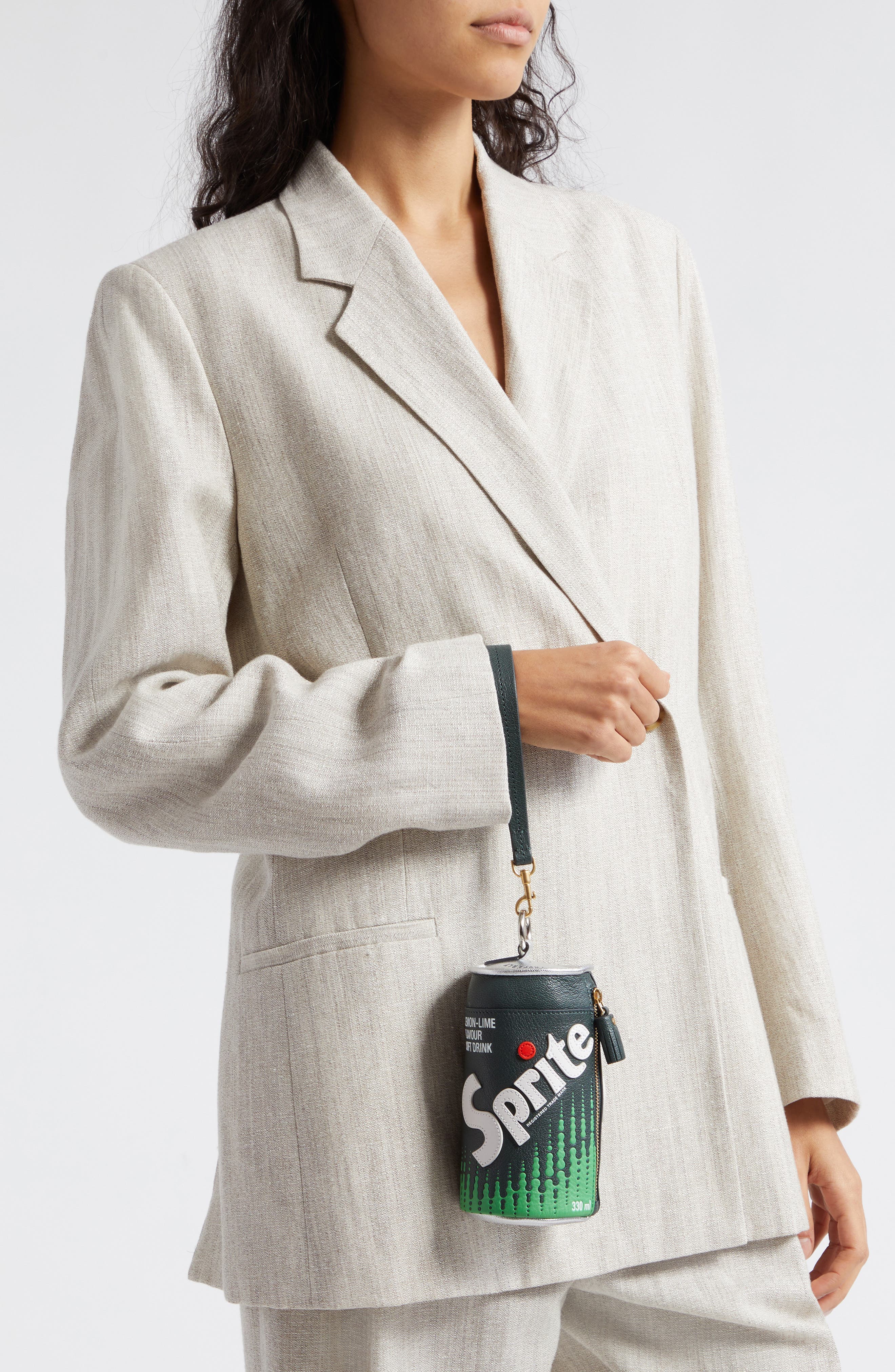 Anya Hindmarch Sprite Leather Pouch, Alternate, color, 