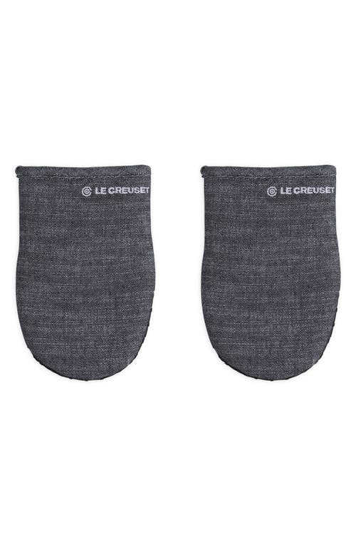 Le Creuset Set Of 2 Pot Grips In Noir