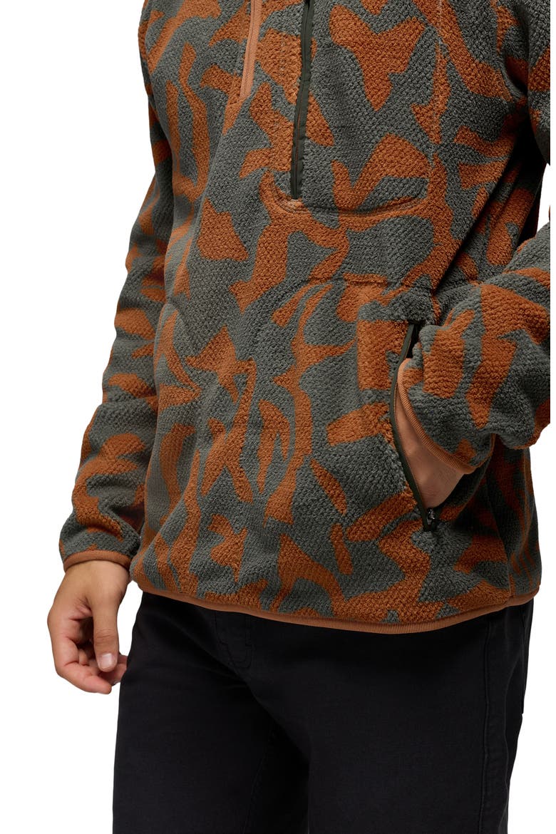 Tuff Fluff Fleece Half Zip Pullover, Alternate, color, THYME FREESTYLE