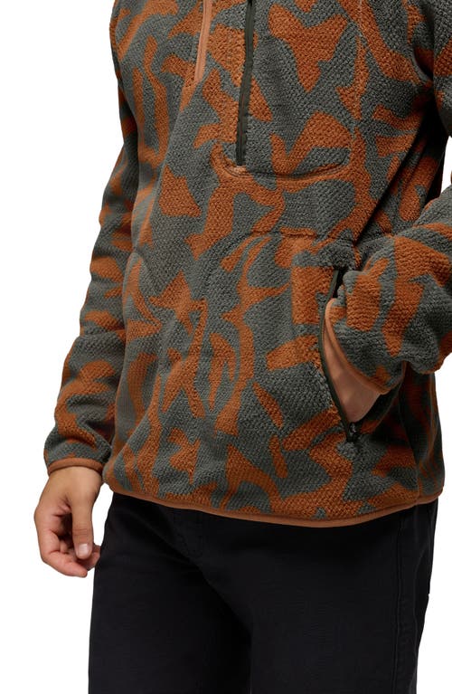 Prana Tuff Fluff Fleece Half Zip Pullover In Multi