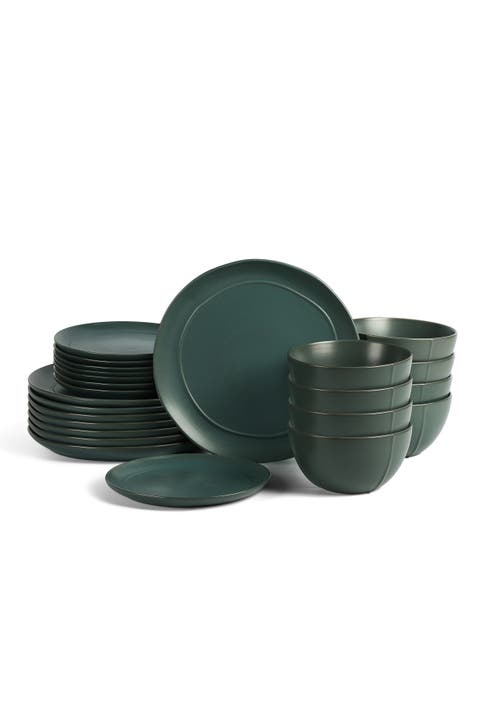Infinity Stoneware 24-piece Dinnerware Set