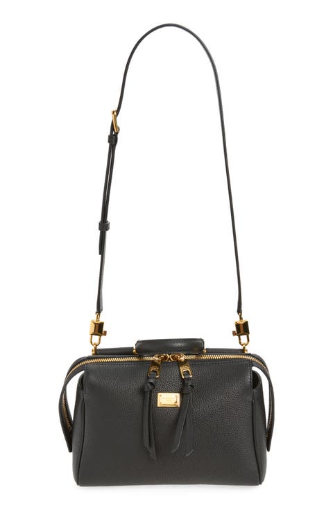 Vittoria Leather Top Handle Bag