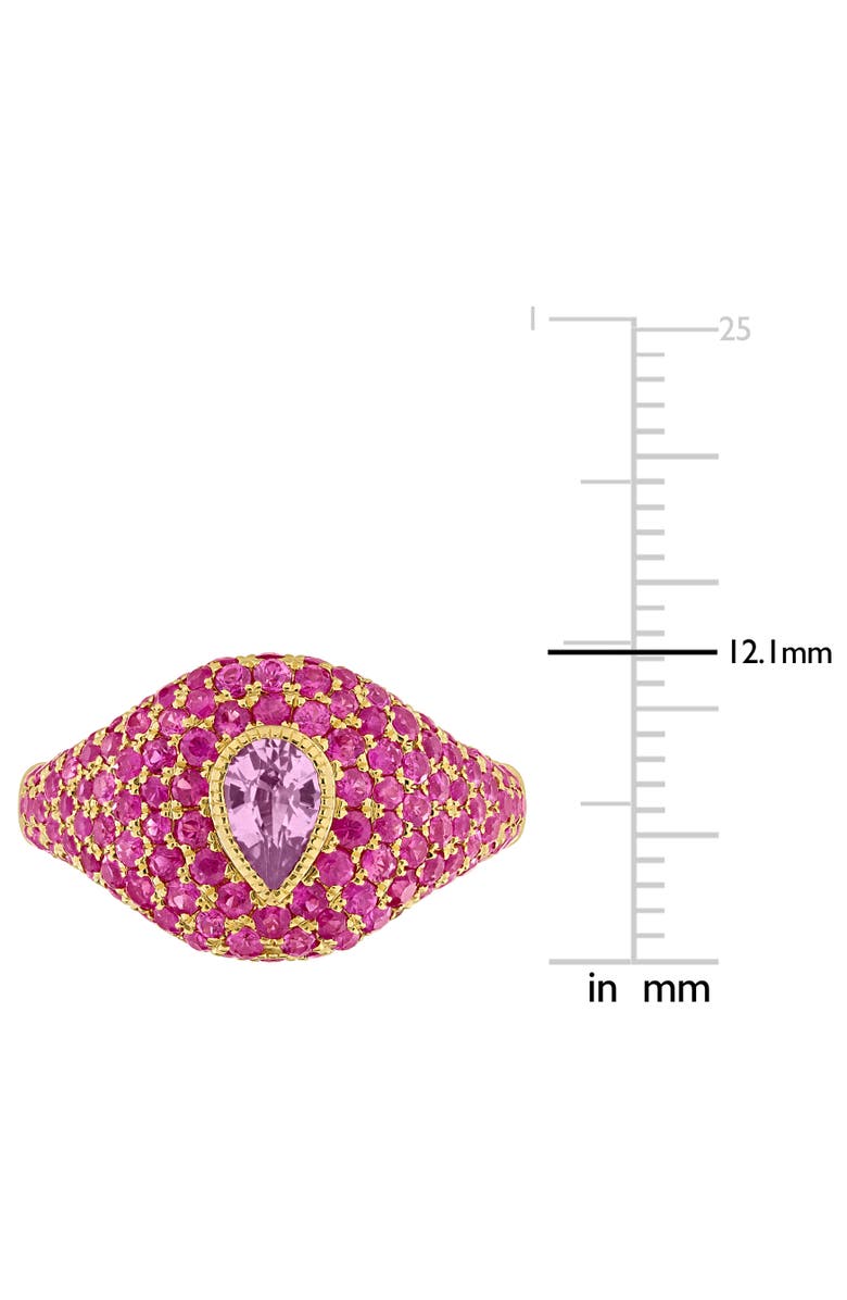 Julianna B. Pink Sapphire Pear Cluster Cocktail Ring 14k, Alternate, color, Pink Sapphire