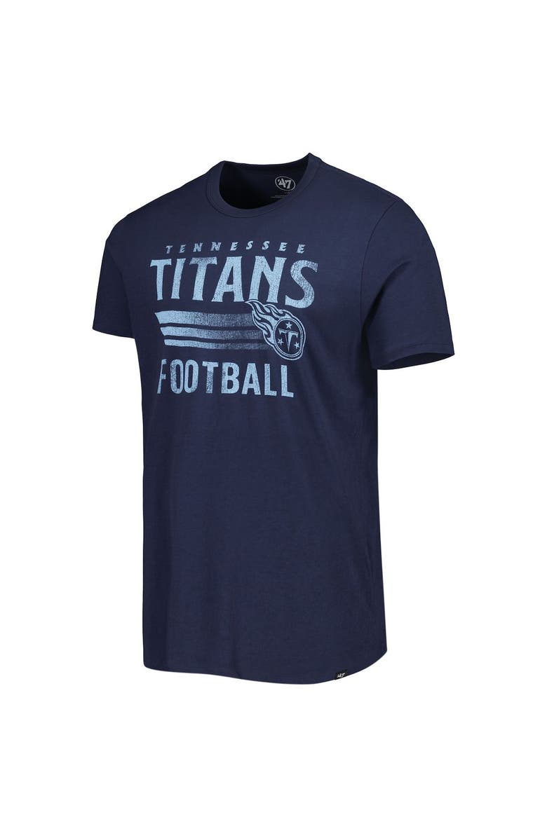 '47 Men's '47 Navy Tennessee Titans Wordmark Rider Franklin T-Shirt, Alternate, color, Navy