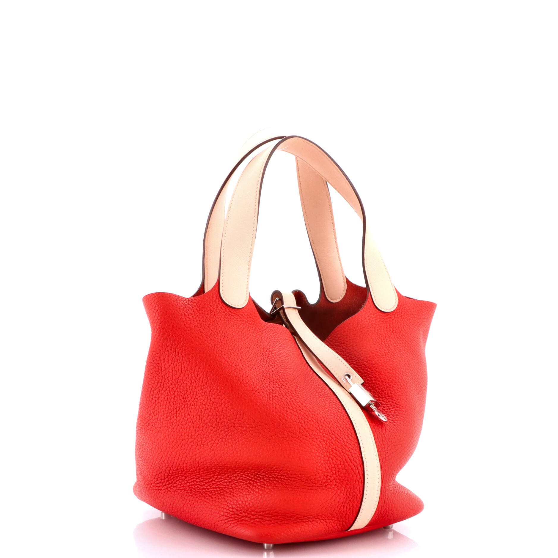 Bicolor Picotin Lock Bag Clemence with Swift MM, Alternate, color, None