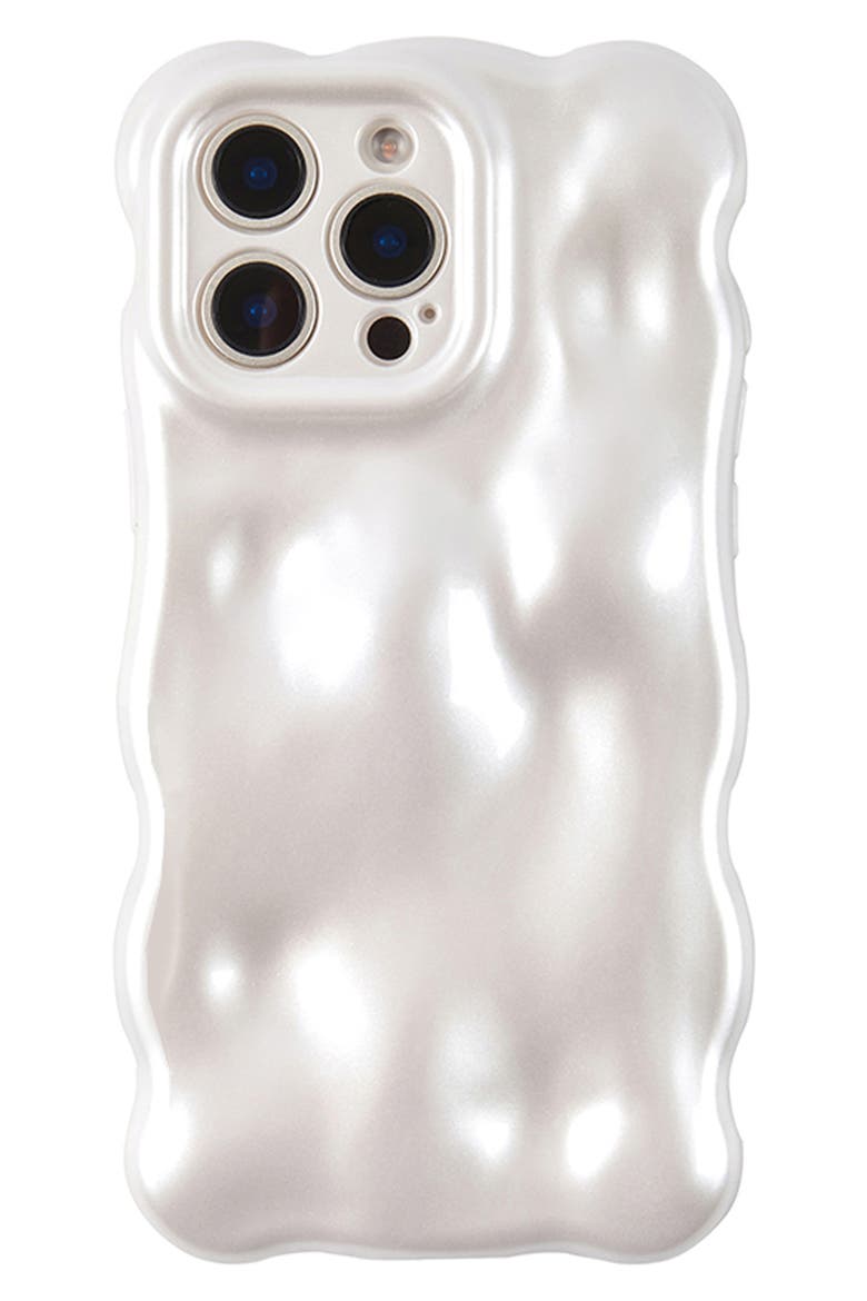 Pearly Bubbles iPhone 15 Pro Case, Main, color, WHITE