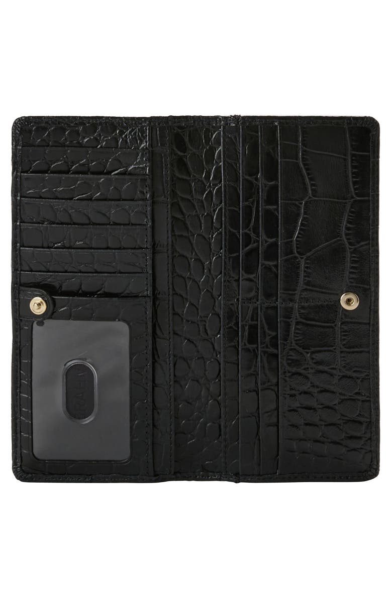Brahmin Ady Croc Embossed Leather Continental Wallet, Alternate, color, 
