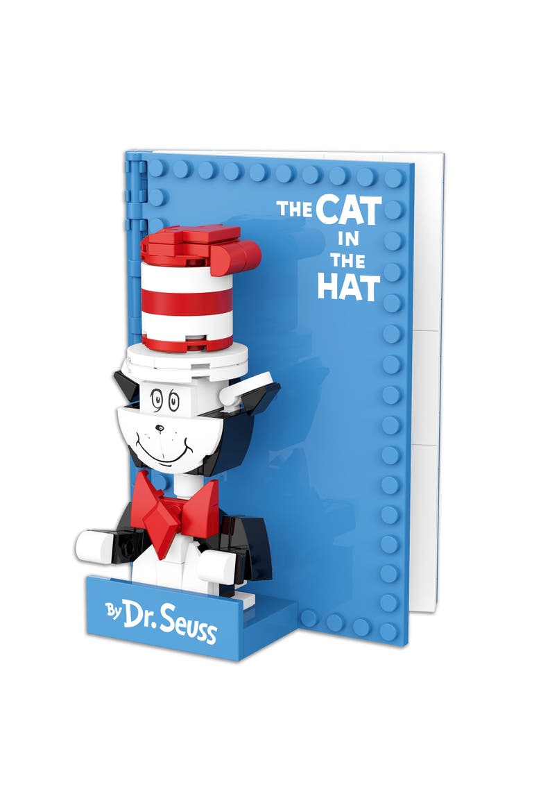 Dr. Seuss The Cat in the Hat Book Building Set, Alternate, color, White