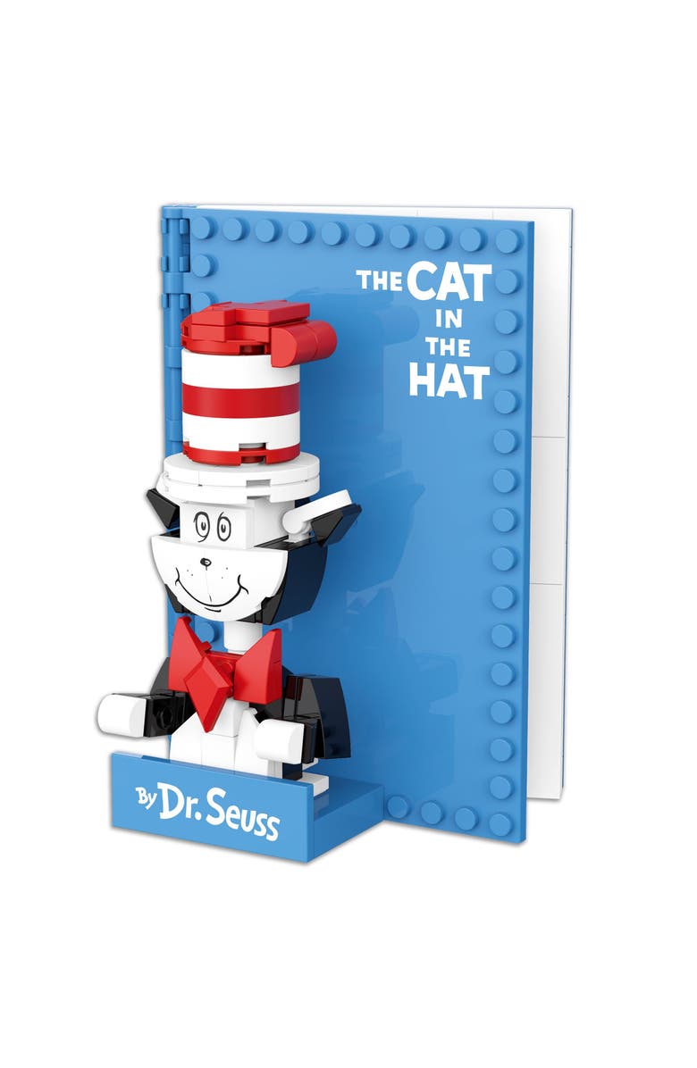 Brickcraft Dr. Seuss The Cat in the Hat Book Building Set, Alternate, color, White
