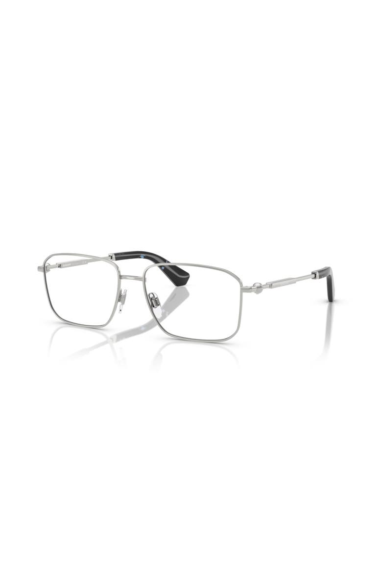 54mm Rectangle optical glasses, Main, color, Silver