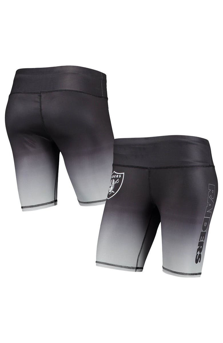 FOCO Women's FOCO Black Las Vegas Raiders Gradient Biker Shorts, Main, color, 