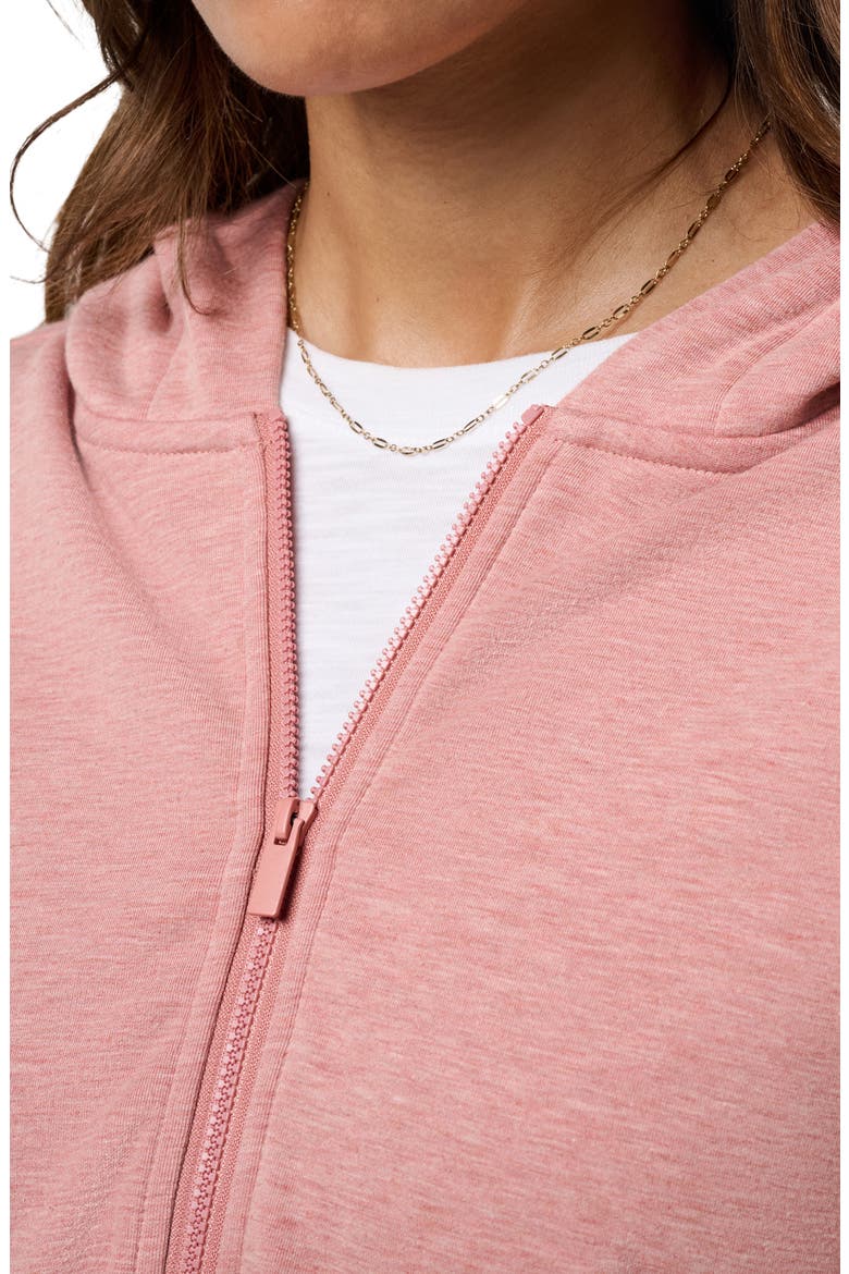 Cloud Fleece Stellar Zip Hoodie, Alternate, color, HEATHER BRICK DUST