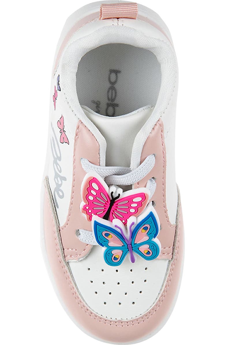 bebe Kids' Butterfly Court Sneaker, Alternate, color,