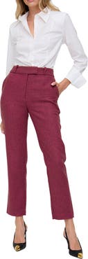 Lily and Lionel London Pandora Tapered Herringbone Print Trouser