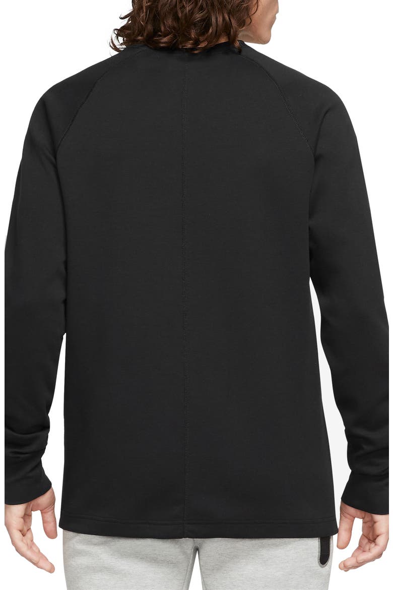 Tech Fleece Long Sleeve Top, Alternate, color, BLACK/ BLACK