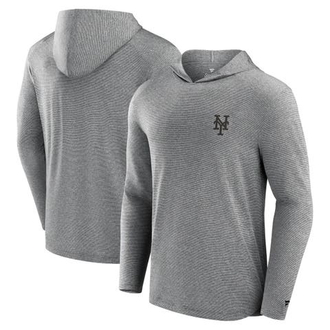 Men's Fanatics Signature Black New York Mets Front Office Tech Lightweight Hoodie T-Shirt