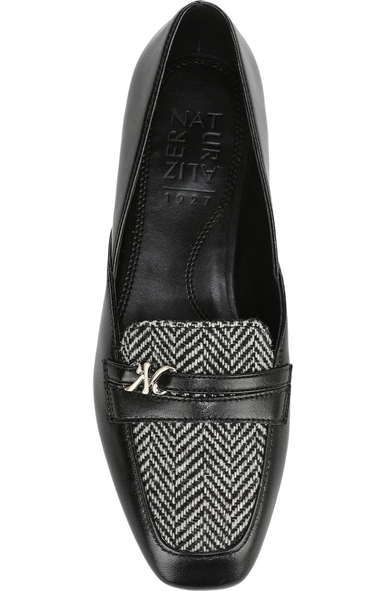 Naturalizer Create Penny Loafer, Alternate, color, Black/Houndstooth