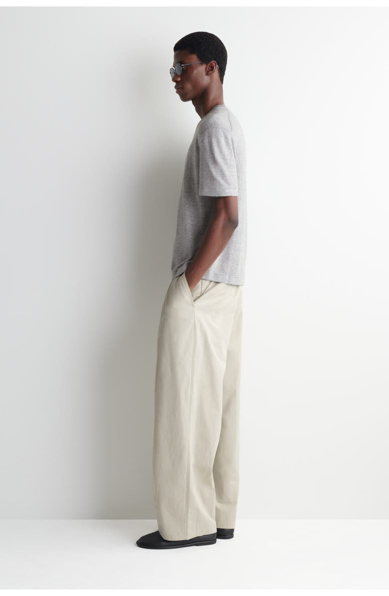 COS Knitted Linen T-shirt, Alternate, color, Gray Mélange