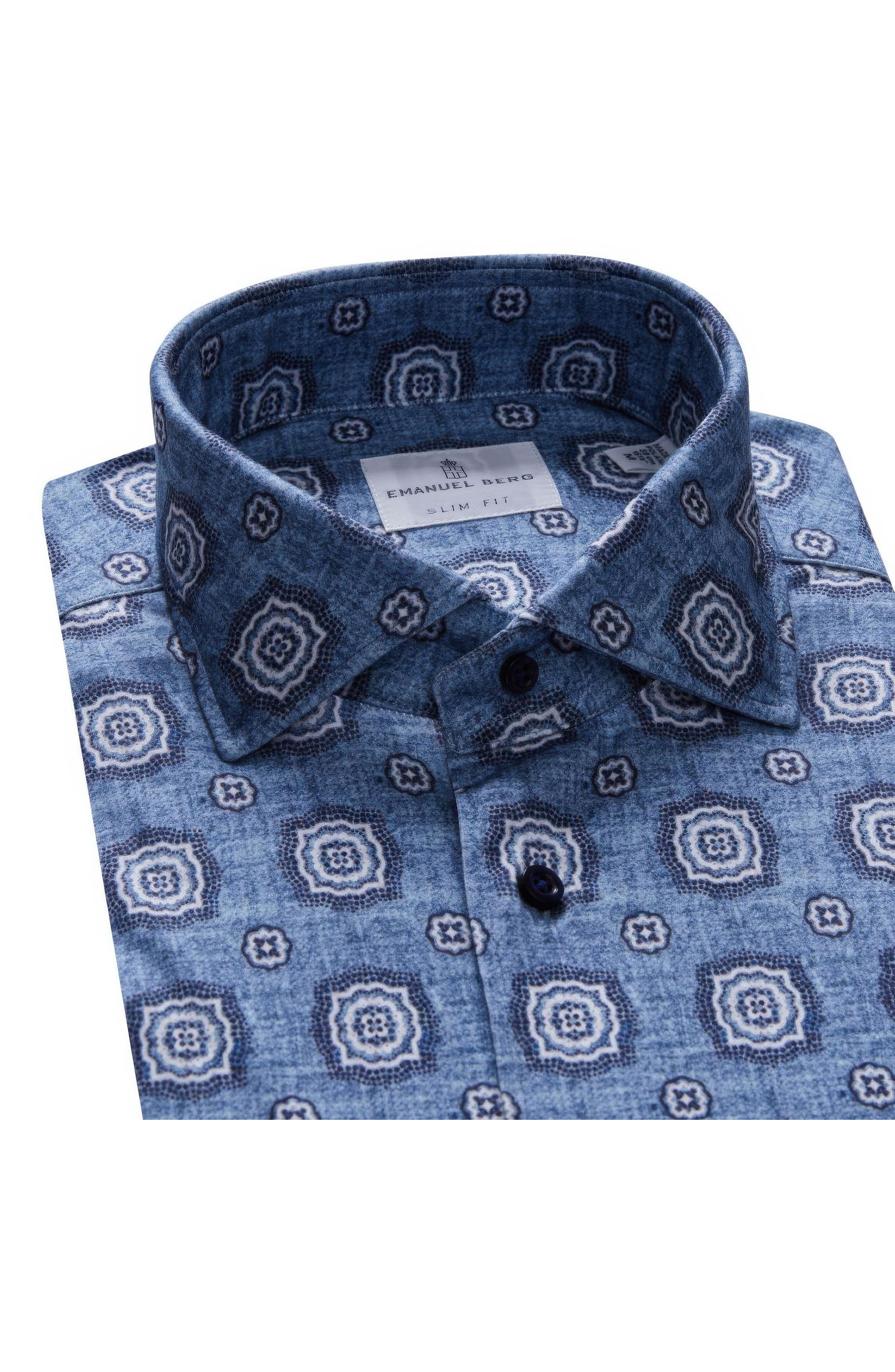 Modern Fit 4 Flex Stretch Knit Button-Up Shirt - image 2