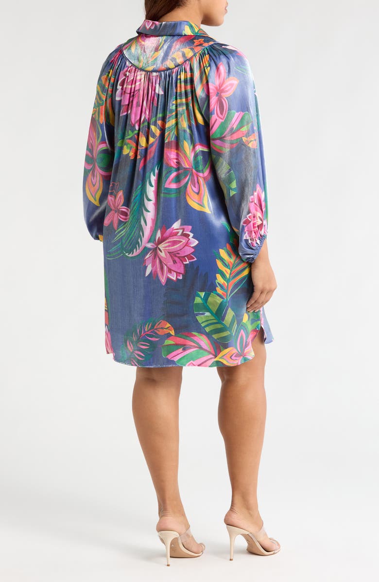 CIEBON Sienna Metallic Floral Minidress, Alternate, color,