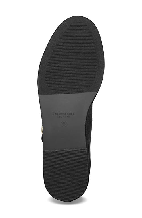 Kenneth Cole Verona Velvet T-strap Mary Jane Flat In Blue