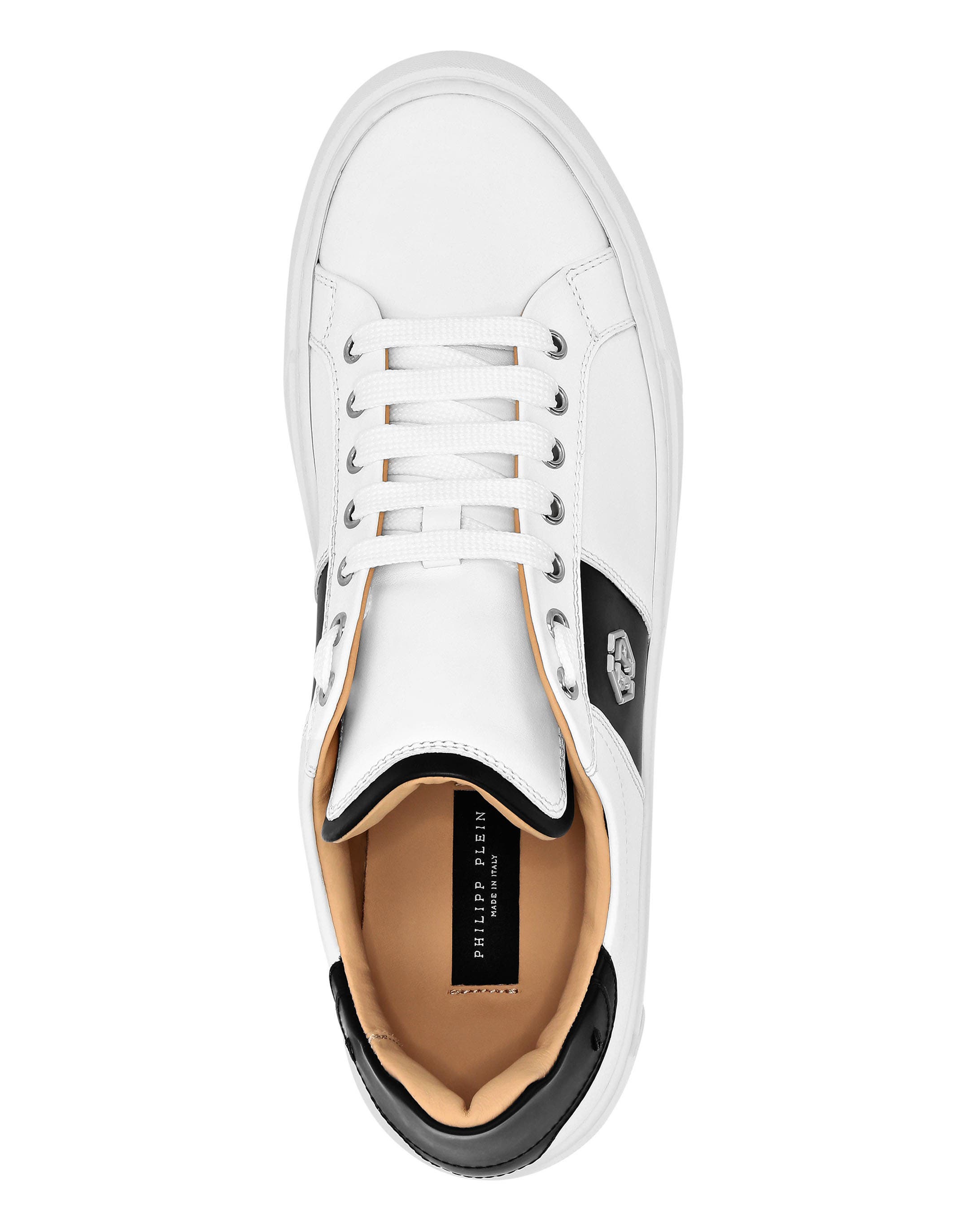 Leather Lo-Top Sneakers Hexagon Performace Men, Alternate, color, white/black