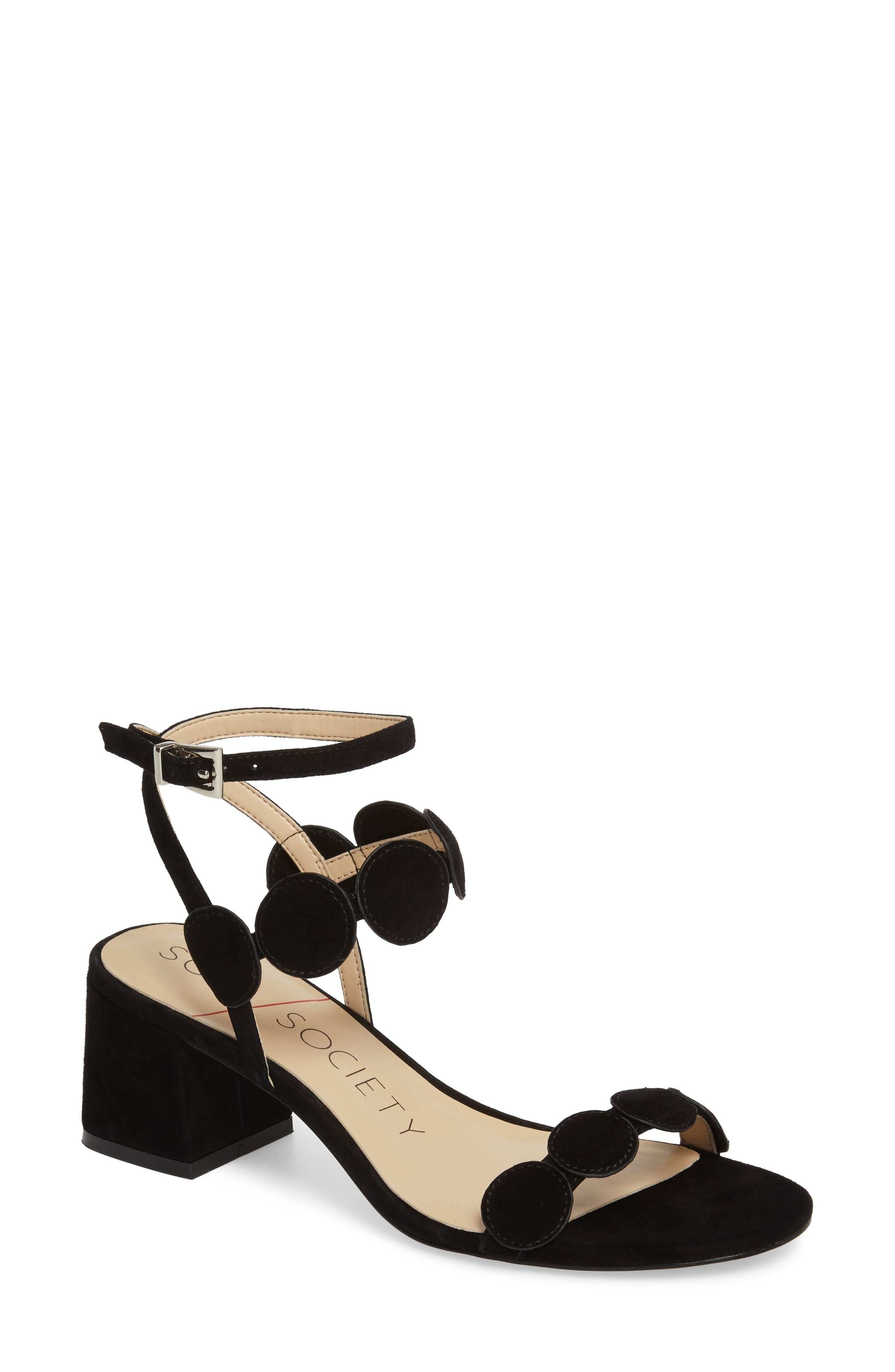 Sole Society Shea Block Heel Sandal, Main, color, 