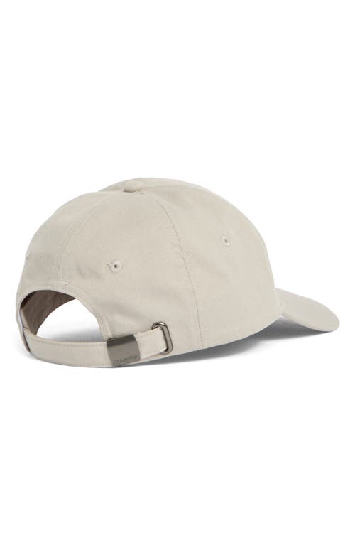 Calvin Klein Tonal Embroidered Patch Baseball Cap In Gray