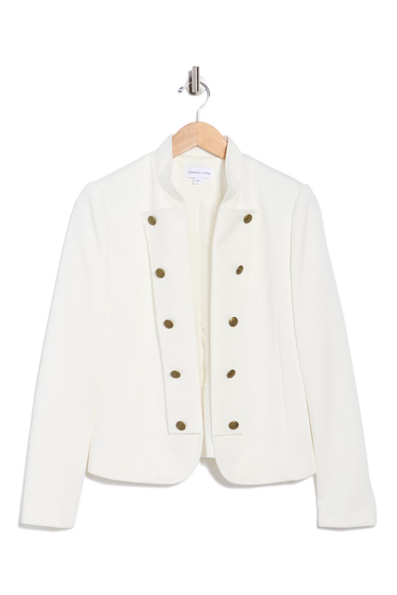 Military Band Jacket, Alternate, color, WHITE