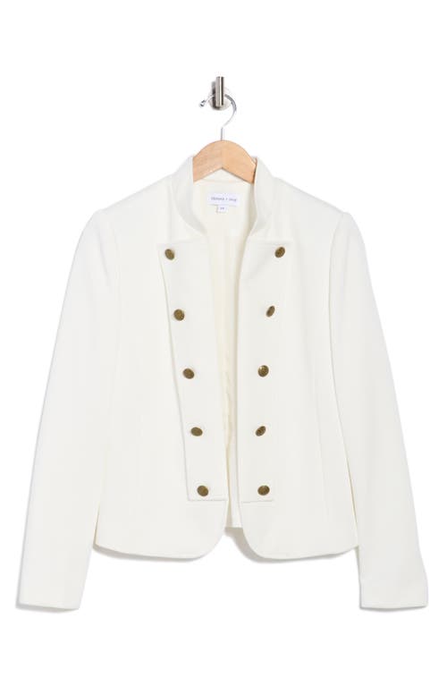 Gemma + Jane Military Band Jacket In White